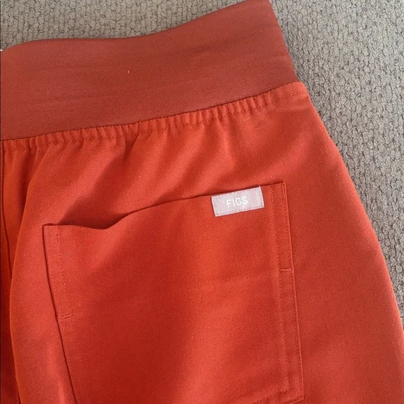 FIGS “auburn” Jogger Pants with Pink Drawstring - Picture 4 of 6